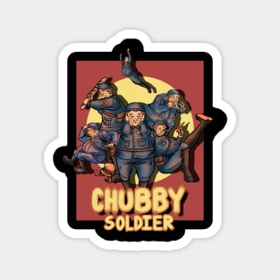 Chubby soldier Magnet