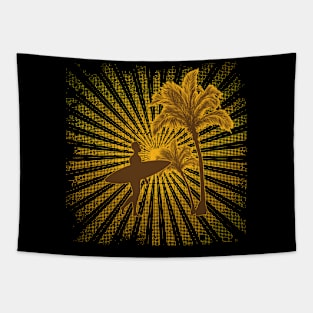 tropical beach Tapestry