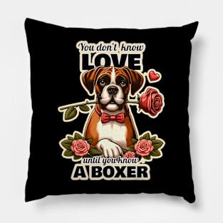 Boxer Valentine's day Pillow