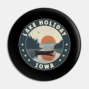 Lake Holiday Iowa Sunset Pin