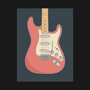 Fiesta Red Strat Guitar T-Shirt