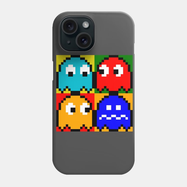 Pac-Man 4 Panel Phone Case by RetroRaider