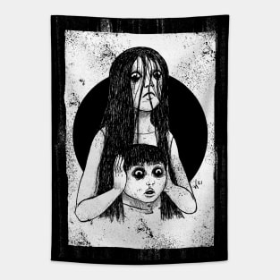 J-Horror - JuOn (White print) Tapestry