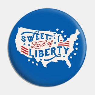 Sweet Land of Liberty // Vintage USA Patriotism Pin