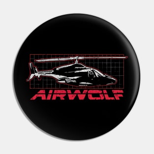 Helicopter Airwolf Pin