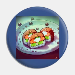 Kawaii Anime Sushi Pin