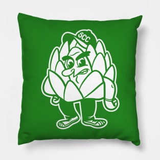 Scottsdale Community College Artichokes - Simple White Mascot Pillow