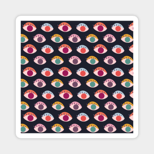 Colorful Eyes Pattern Magnet