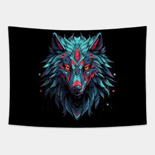 Sythwave Wolf Head Tapestry