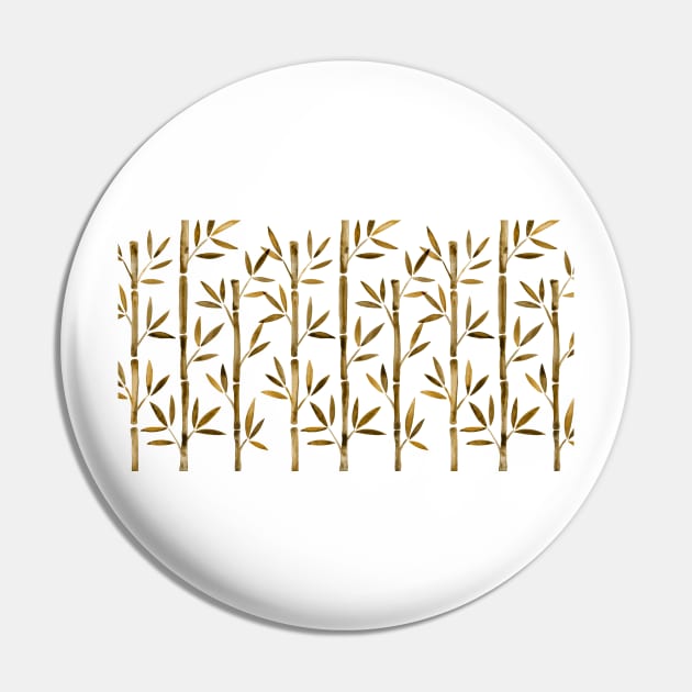 Sepia Bamboo Pin by CatCoq