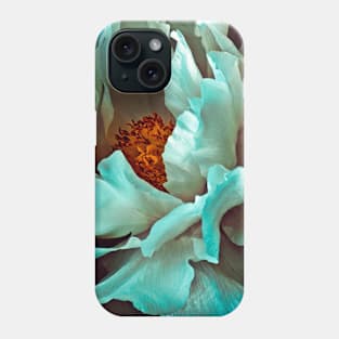 White Peony Petals Phone Case