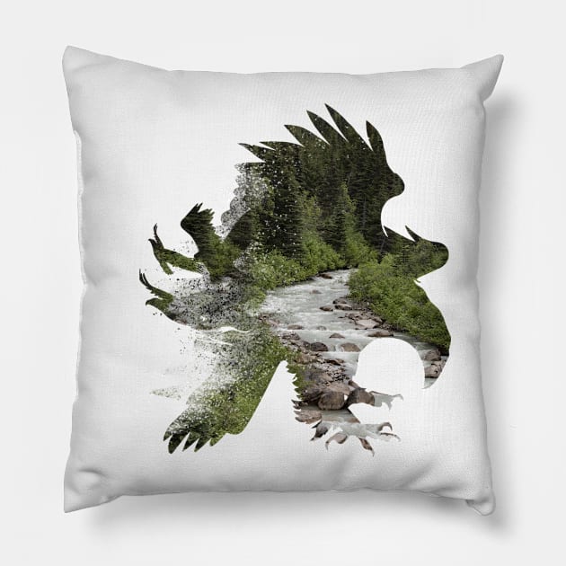 Eagle shape design Pillow by Photomisak72