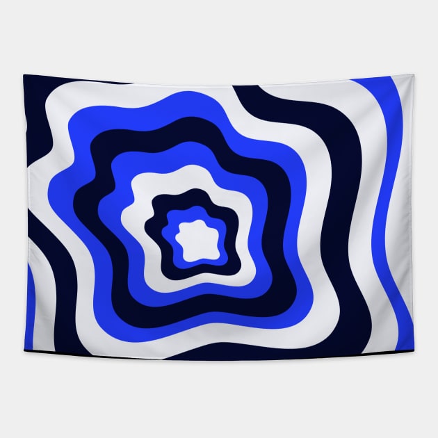 Waves Pattern Tapestry by Nata De'Art