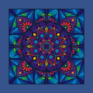 Jewel Stained Glass Mandala T-Shirt