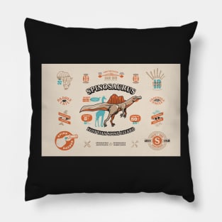 Spinosaurus Info Pillow