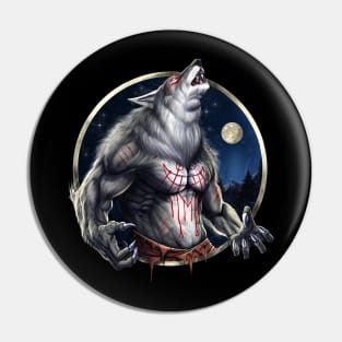 Howling Werewolf Pin