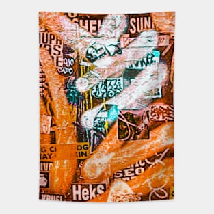 Graffiti Art NYC Street Colors Tags Tapestry