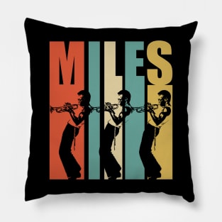 Miles Davis Retro Color Pillow