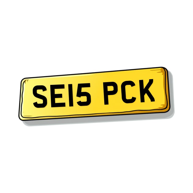 SE15 PCK Peckham Number Plate by We Rowdy