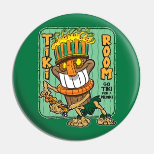 Tiki Room Tiki on Ukulelel Pin