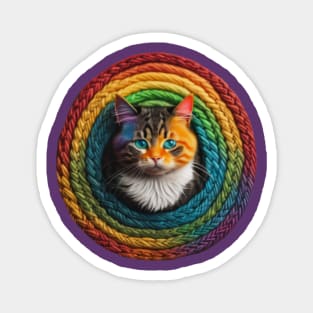 Rainbow Kitty Magnet