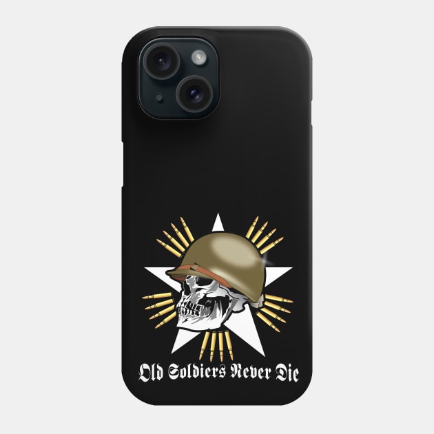 Old Soldiers Never Die - US Phone Case by Illustratorator