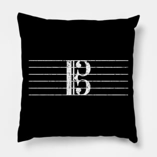 Alto Clef Viola Players - Violists Note Key Pillow