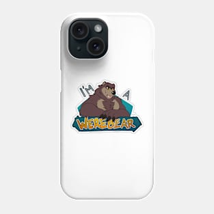 I'm a werebear, red Phone Case