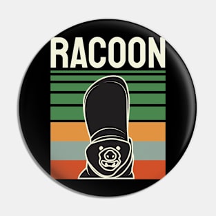 Vintage Funny Cute Racoon Pin