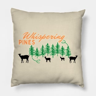 Whispering Pines Working Goat Ranch Orange and Black Pillow