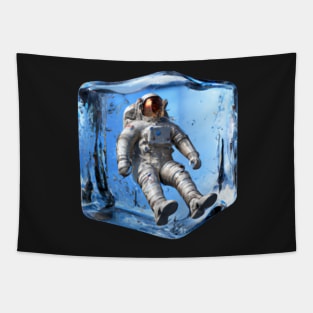 Astronaut Ice Cube Tapestry