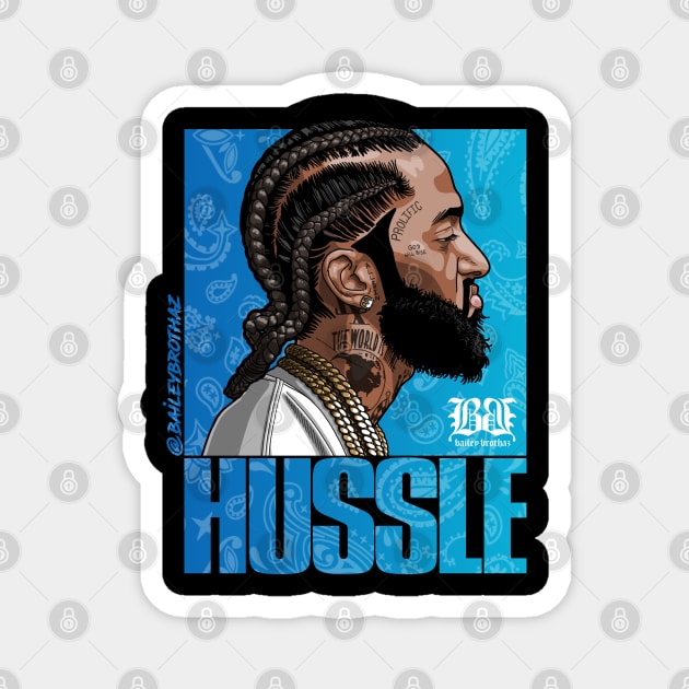 HUSSLE Magnet by BaileyBrothaz