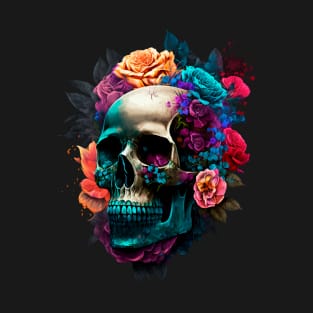 flower skull T-Shirt