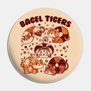 Bagel Tigers Breakfast Animals by Tobe Fonseca Pin