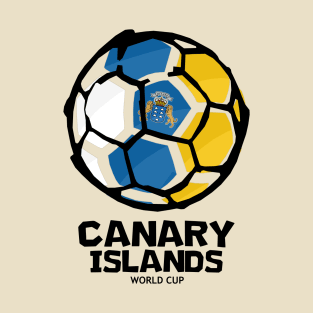 Canary Islands Football Country Flag T-Shirt