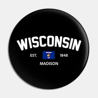 Wisconsin Collegiate Preppy Pin