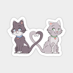 Cat Couple lover Magnet