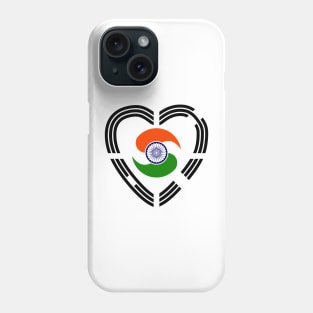 Korean Indian Multinational Patriot Flag (Heart) Phone Case