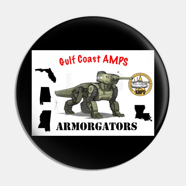 M4 Sherman - White Background Pin by Armorgators