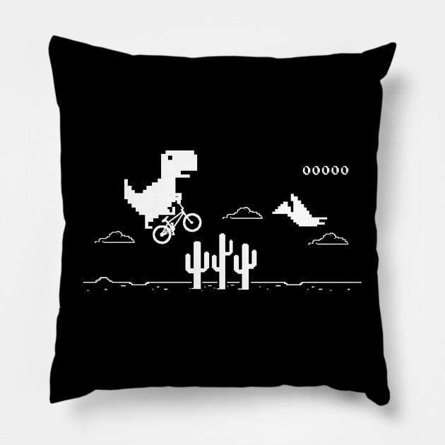 Dino BMX Offline Pillow by Carlo Betanzos