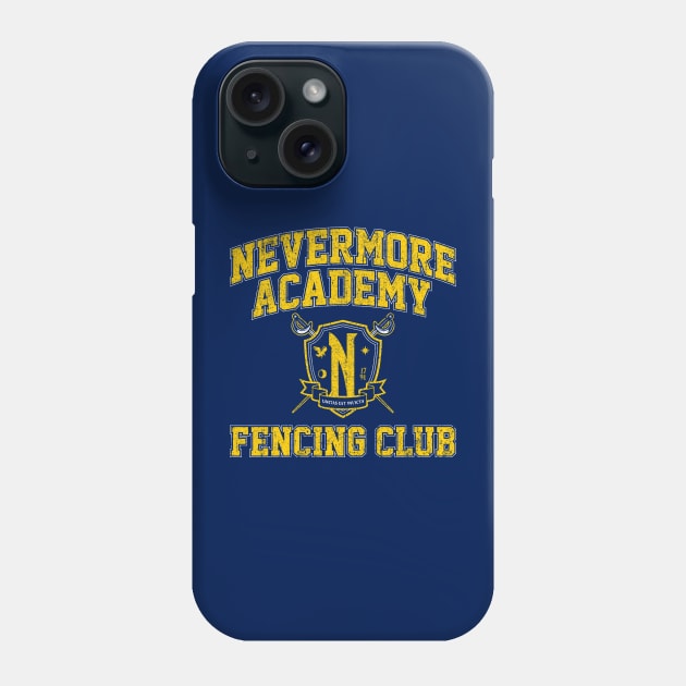 Nevermore Fencing Club Phone Case by huckblade