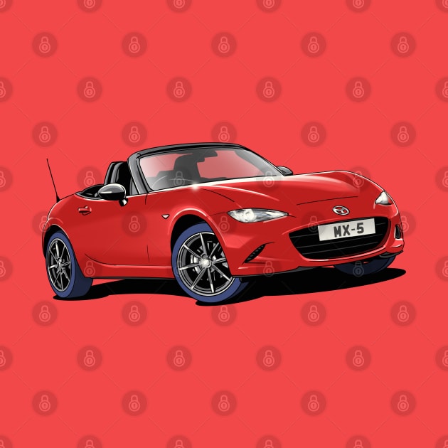 Mazda MX-5 sports car by Webazoot