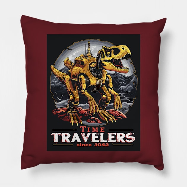 Time Travelers Pillow by Time Travelers Nostalgia