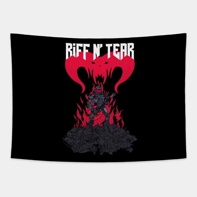 Riff N' Tear Tapestry by zody