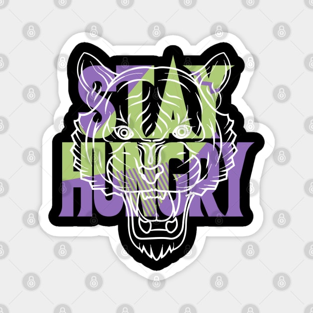 Stay Hungry Canyon Purple Magnet by funandgames