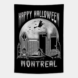 Happy Halloween Montreal Canada Tapestry