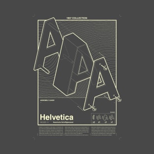 Helvetica assembly guide - white T-Shirt