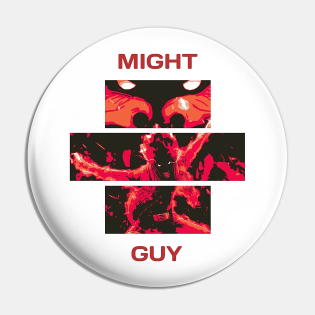 Might Guy Pin by creamypaw design