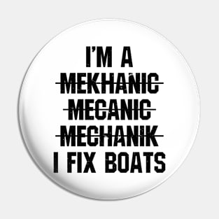 Mechanical Engineer Engineering Job Boat Mechanic Pin