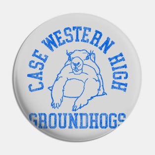 Case Western High Groundhogs (Grey) / Groundhog Day Movie Fan Art Pin